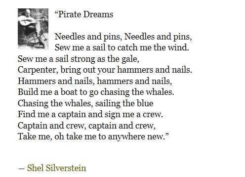 shel silverstein printable poems