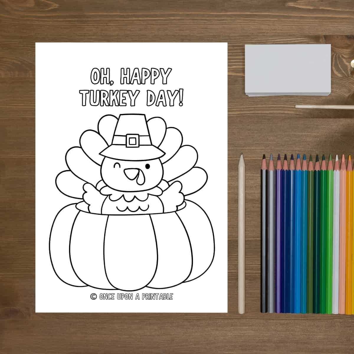 thanksgiving printable coloring pages free