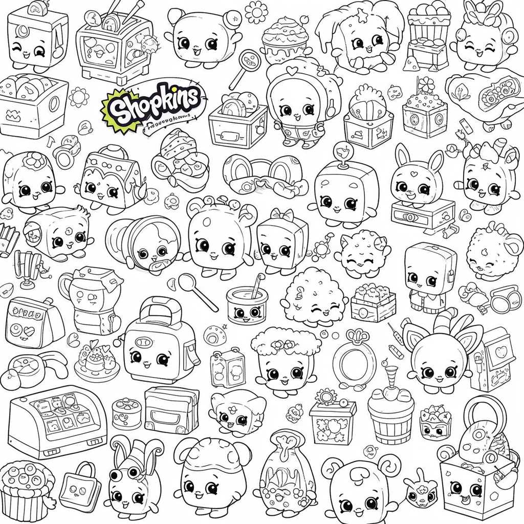 shopkins coloring pages printable