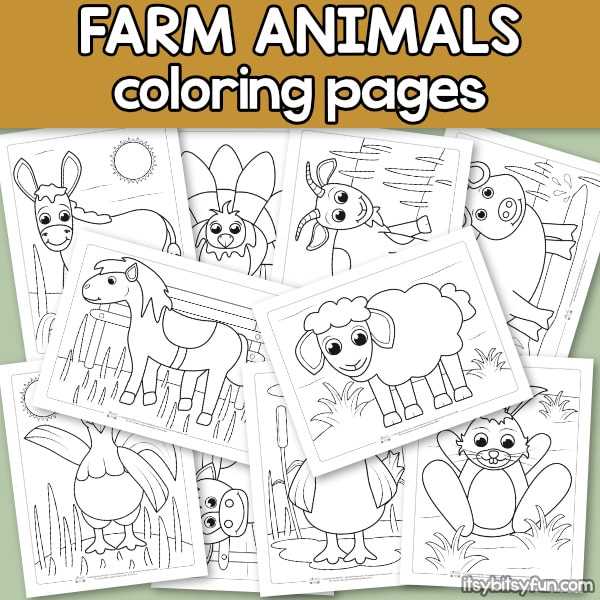 printable farm animal coloring pages