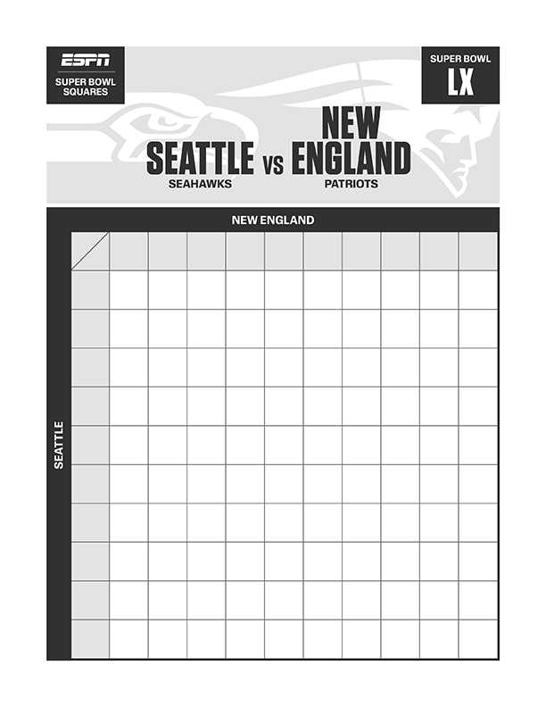 printable super bowl squares template