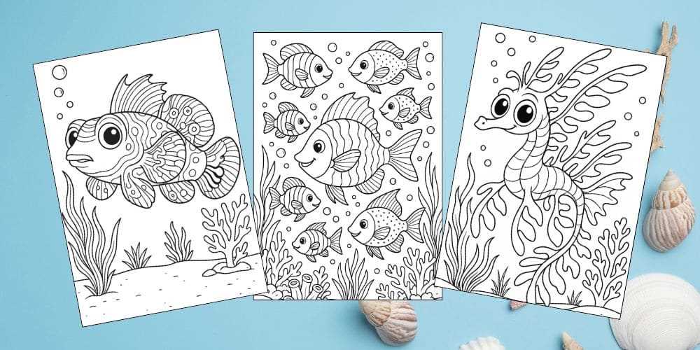 fish printable coloring pages