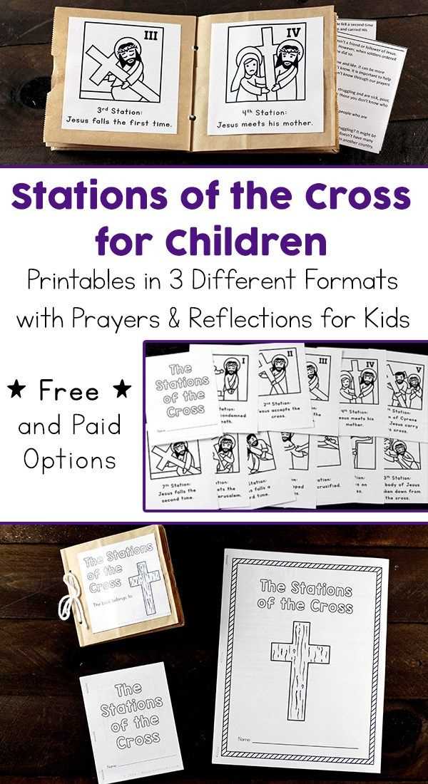 stations of the cross for kids printable