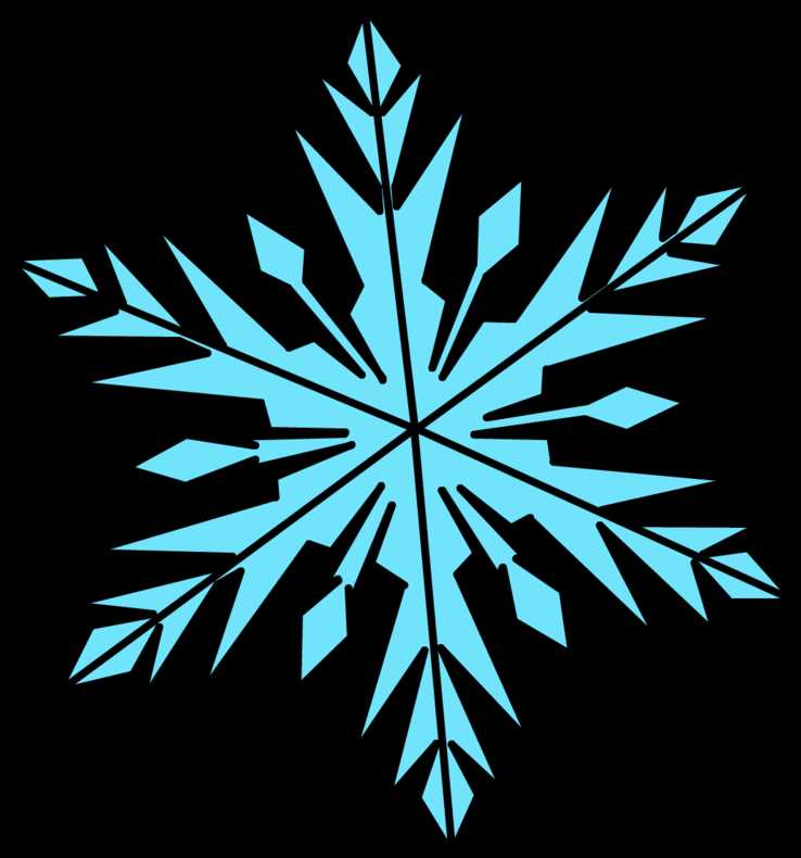 snowflake clipart printable