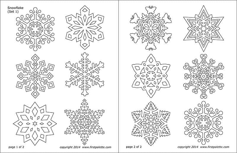 snowflake printable free