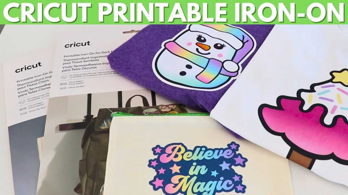 cricut printable iron on how to