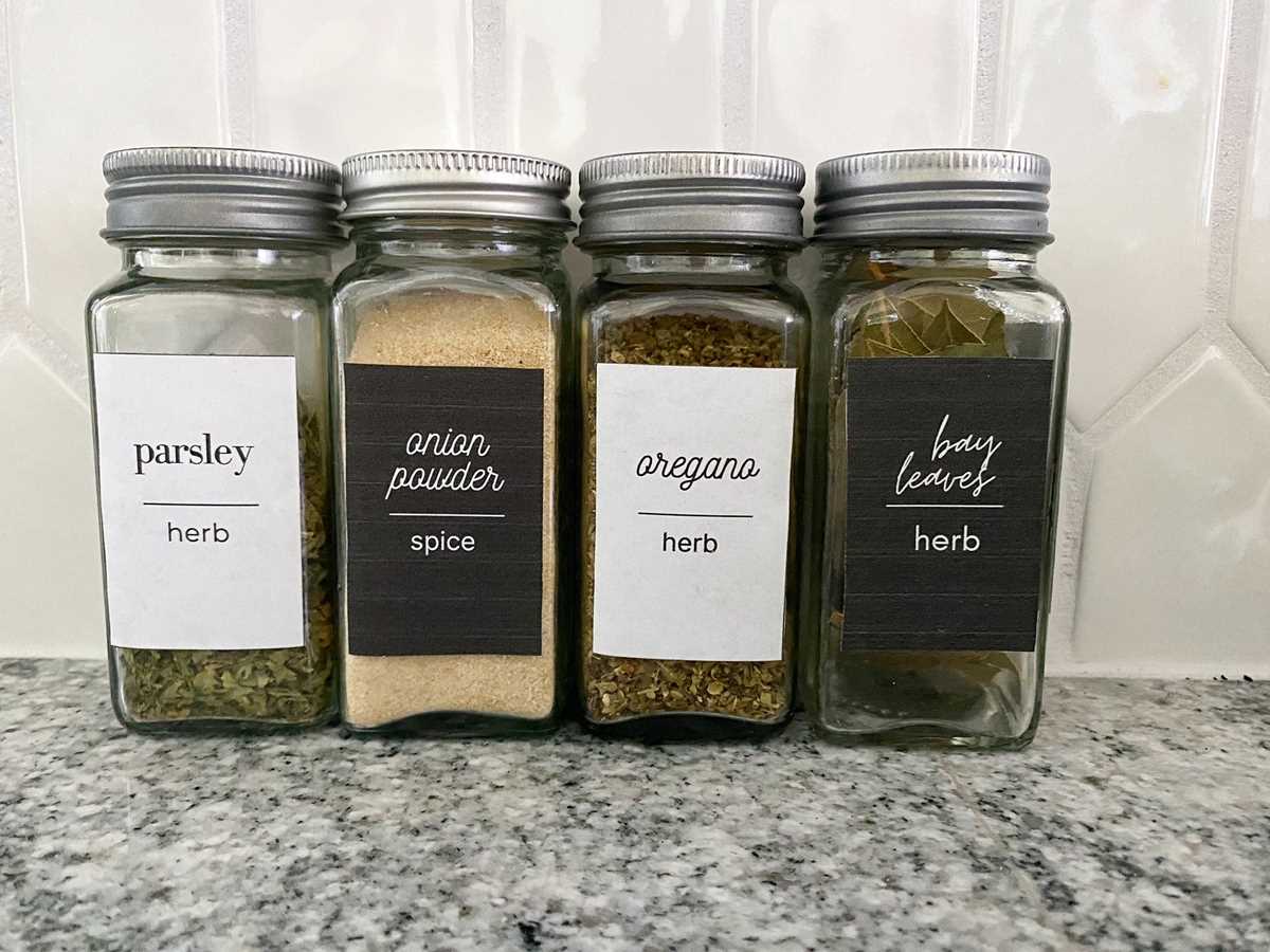 spice labels printable