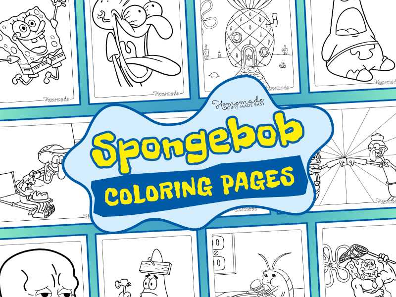 spongebob free printable coloring pages