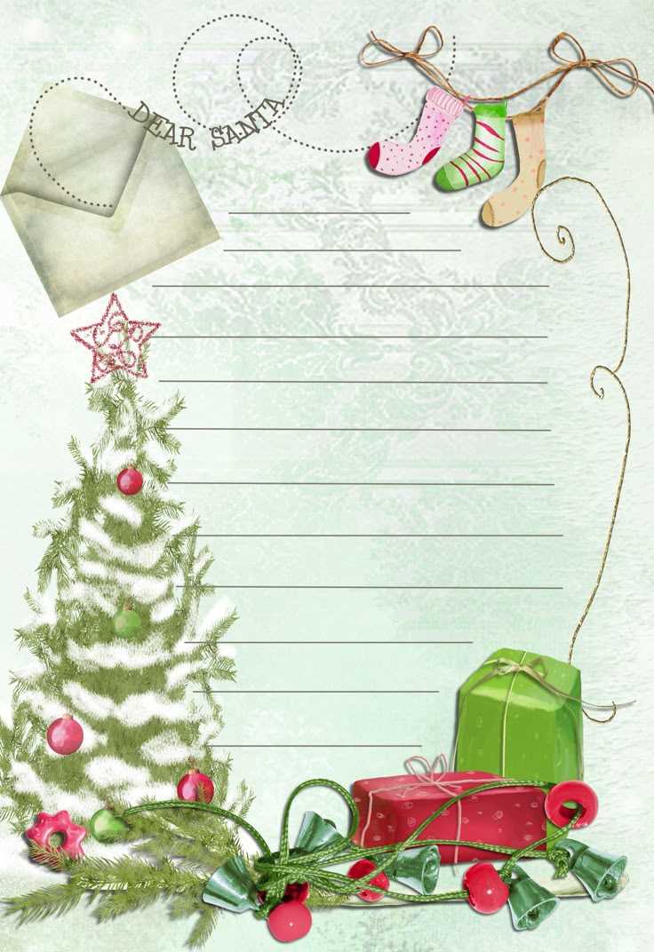 christmas letter printable templates