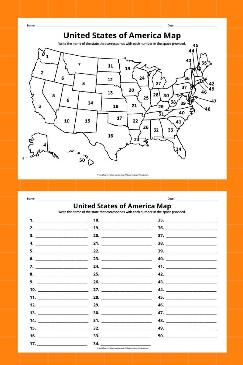states and capitals test printable states and capitals test printable