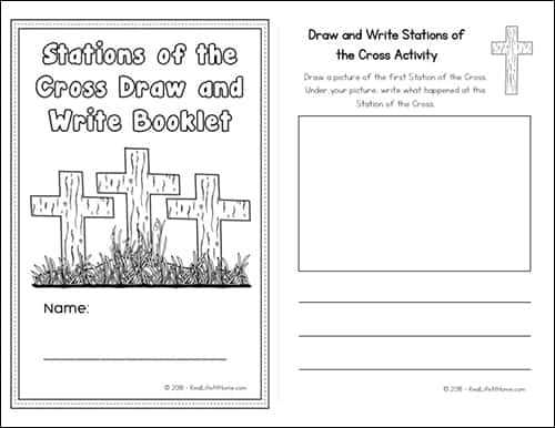 stations of the cross for kids printable