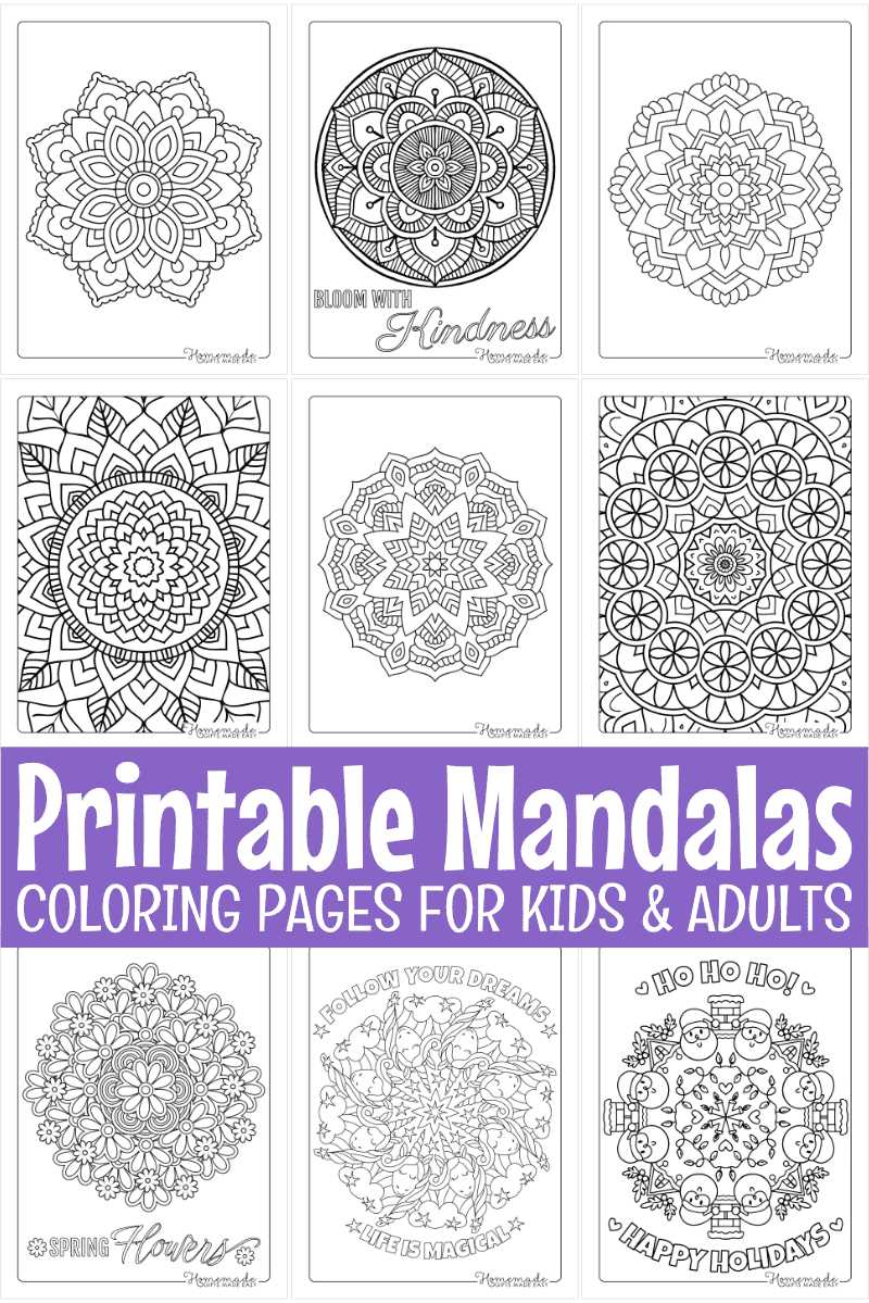 step by step free printable dot mandala patterns