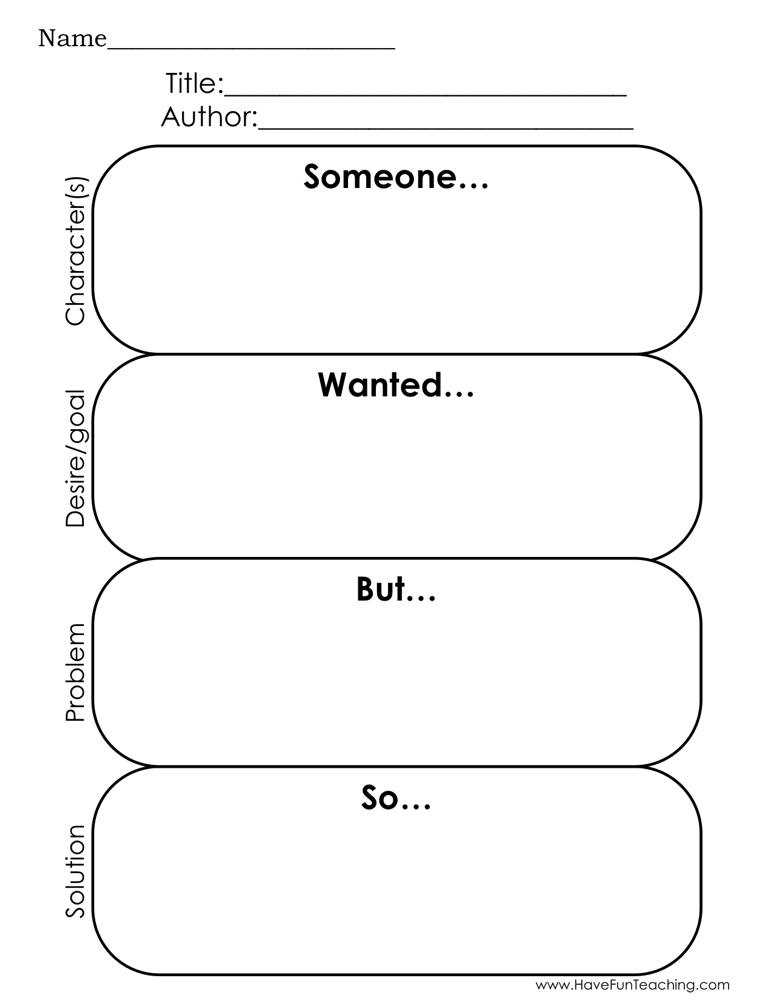 story elements graphic organizer free printable