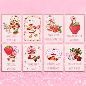 strawberry shortcake cake topper printable