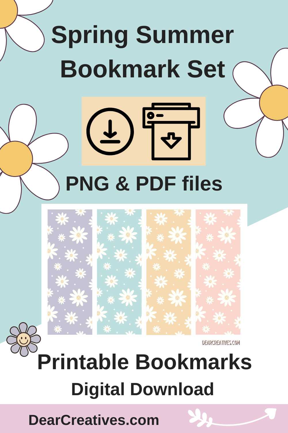 summer printable bookmarks