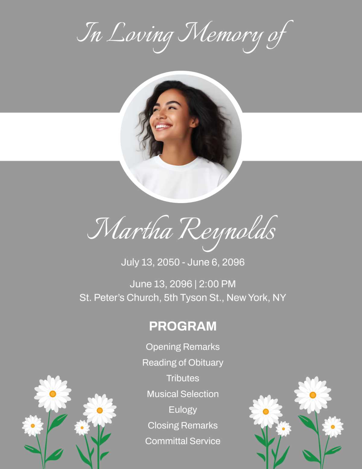 funeral cards printable