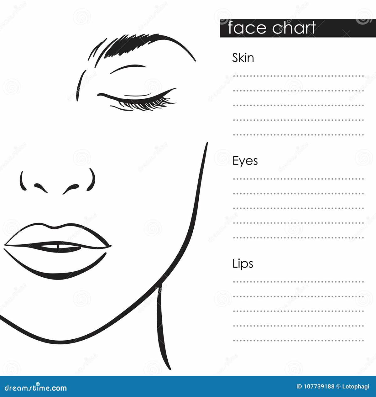 printable face chart printable face chart