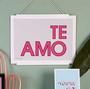 te amo printable