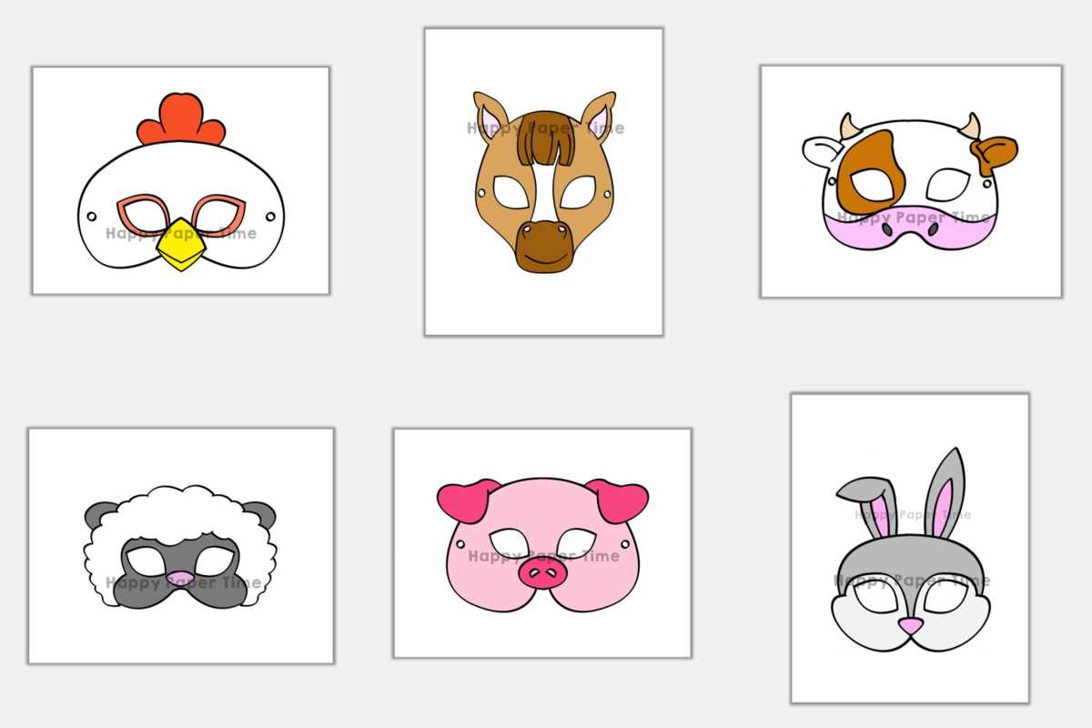 animal masks printable