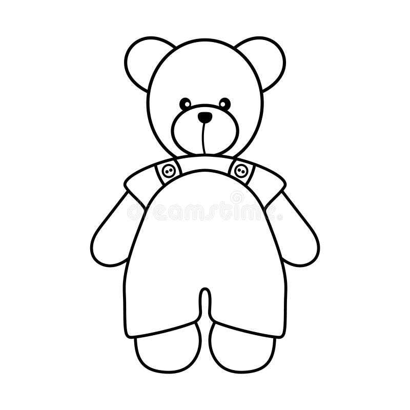 teddy bear outline printable