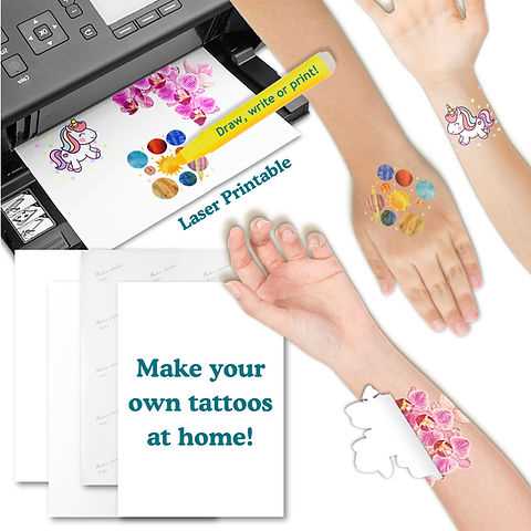 temporary tattoo printable paper