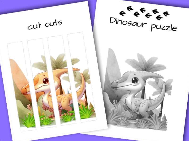 dinosaur puzzle printable