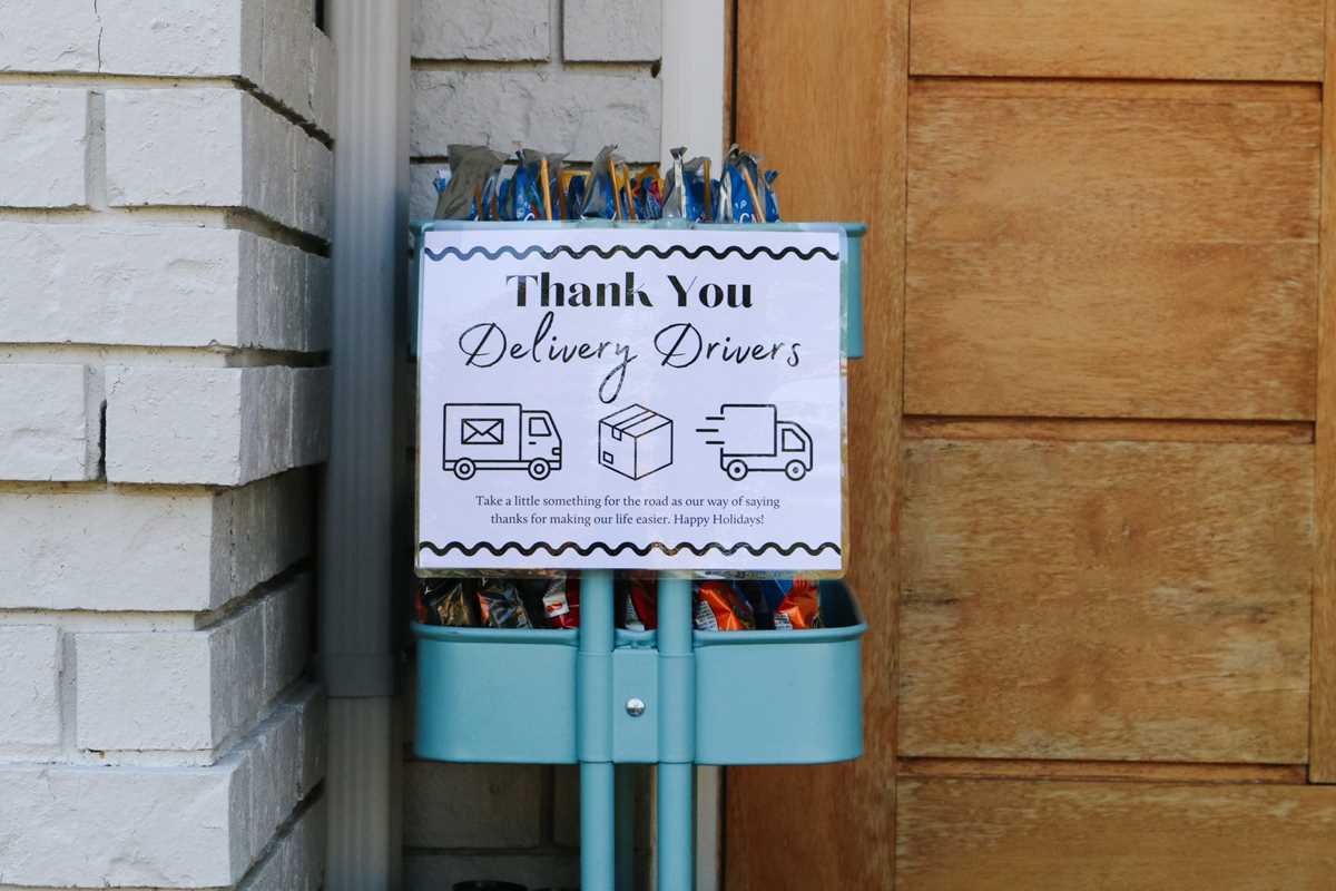 thank you delivery drivers sign printable thank you delivery drivers sign printable