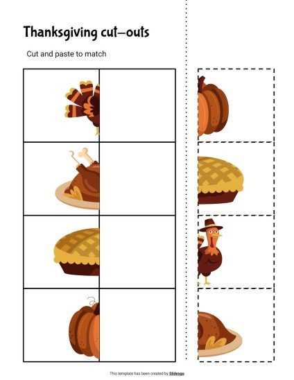 thanksgiving cutouts printable