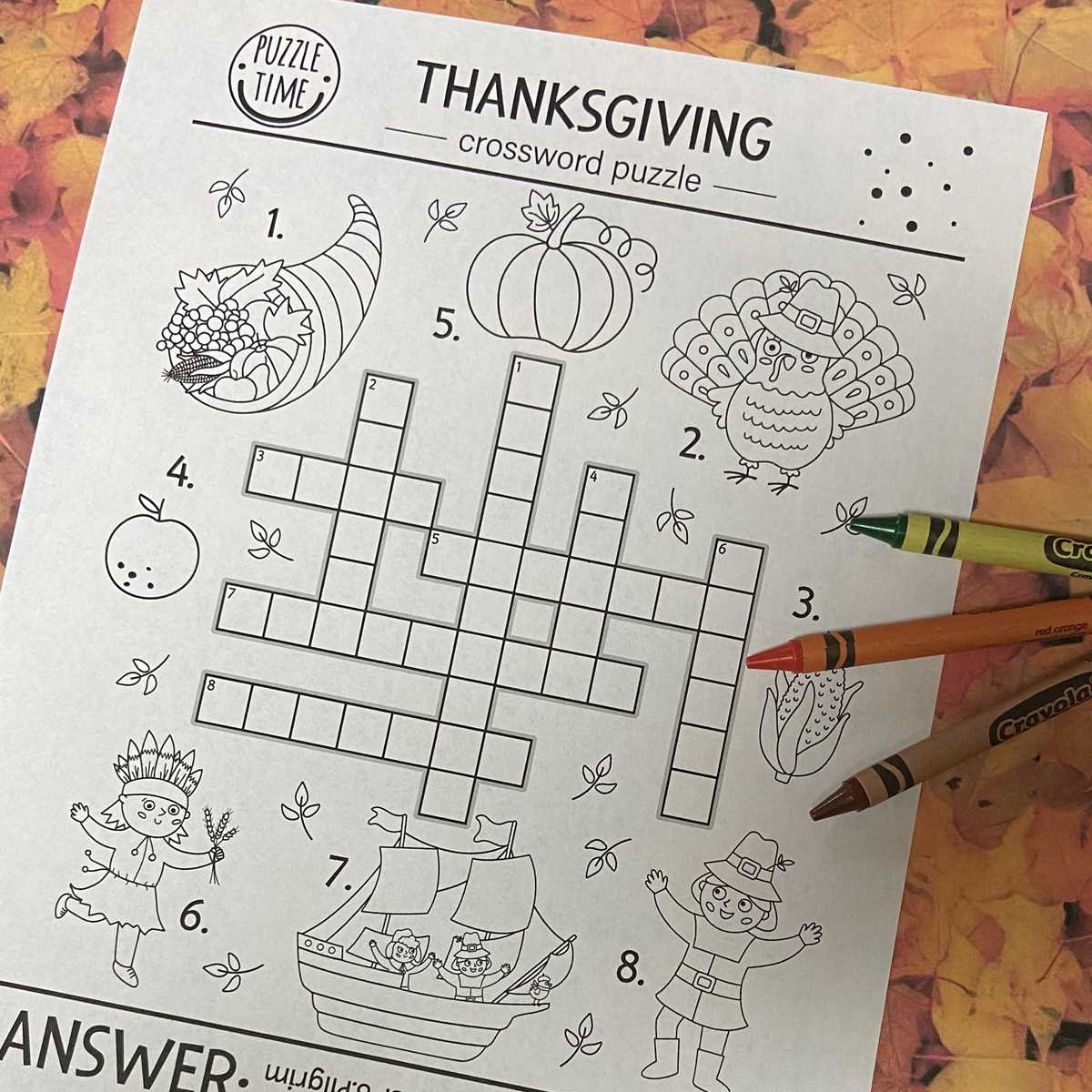 thanksgiving puzzles printable