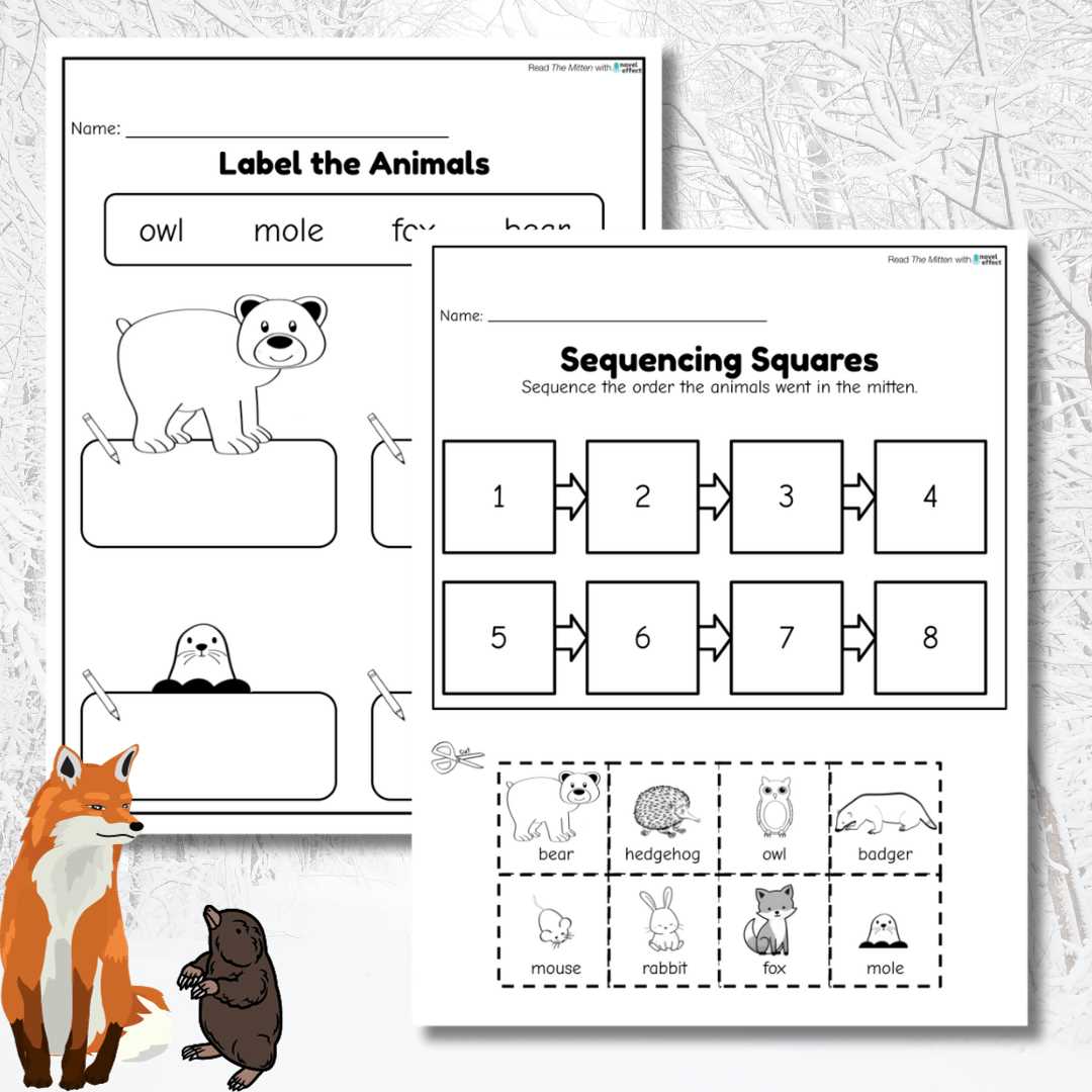 the mitten printables