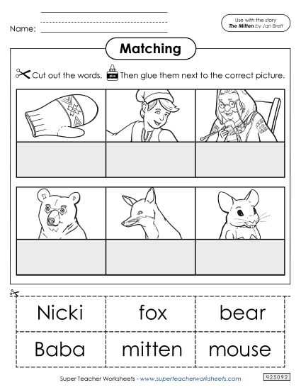 the mitten printables