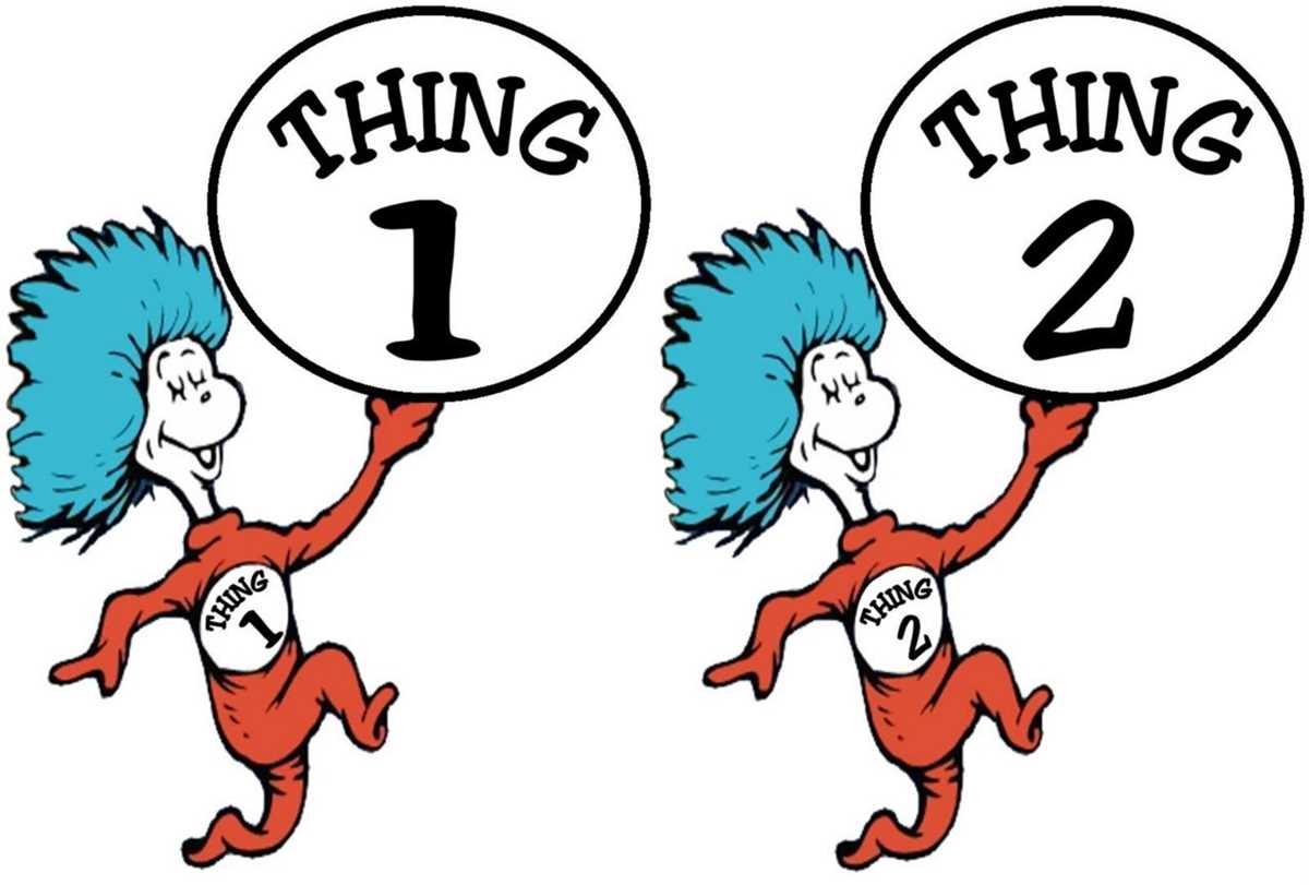 thing 1 and thing 2 printable thing 1 and thing 2 printable
