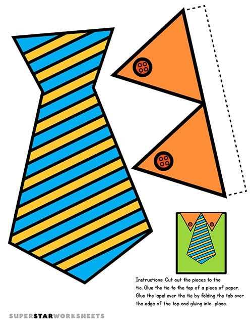 tie outline printable