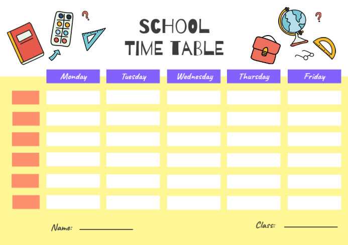 time table printable time table printable