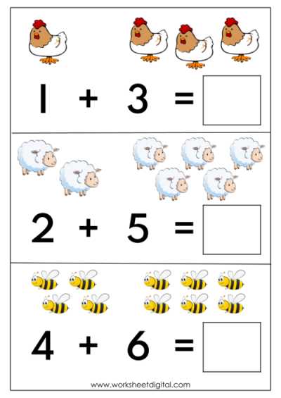 touch math addition printables