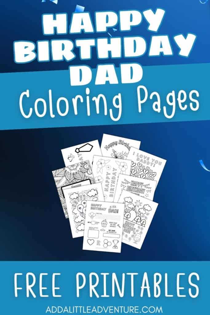 printable happy birthday daddy