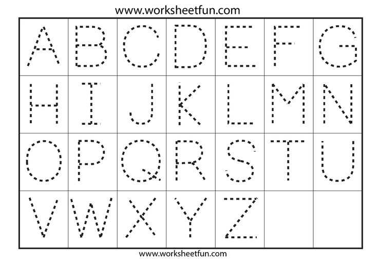 tracing letters printable free