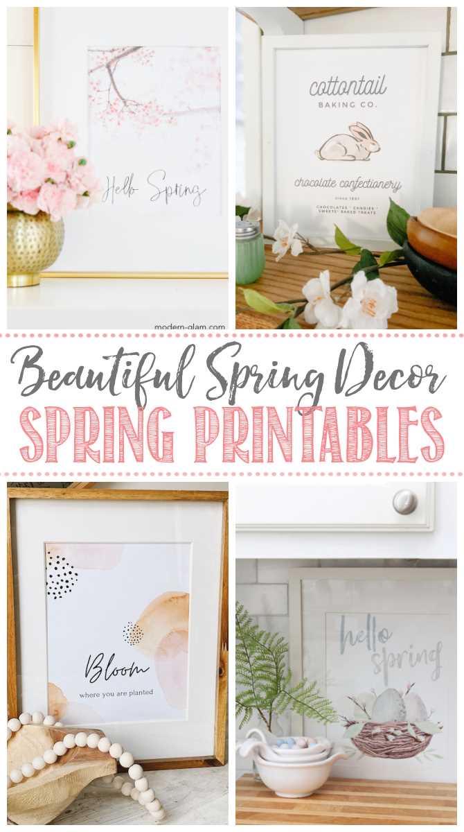 printable spring decor