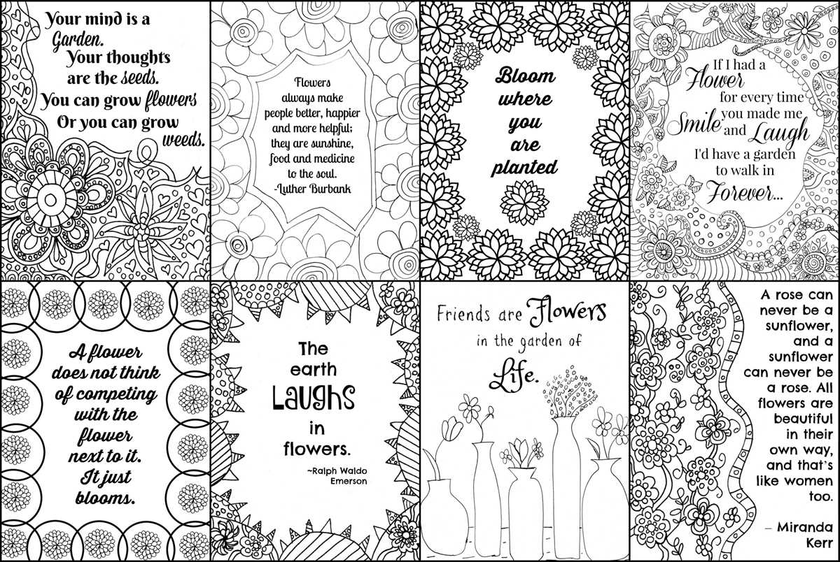 free printable quote coloring pages for adults free printable quote coloring pages for adults