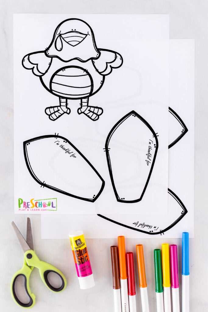 turkey template printable free