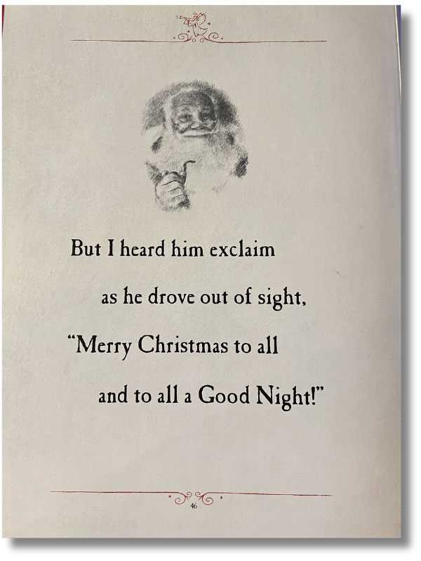 twas the night before christmas text printable