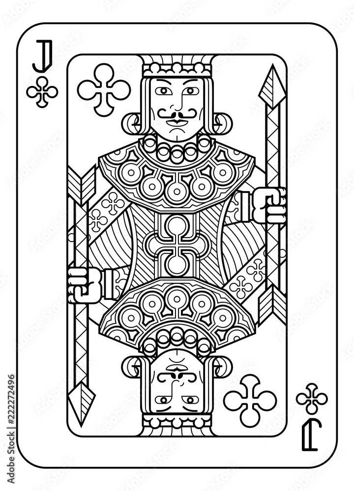 printable deck of cards coloring pages