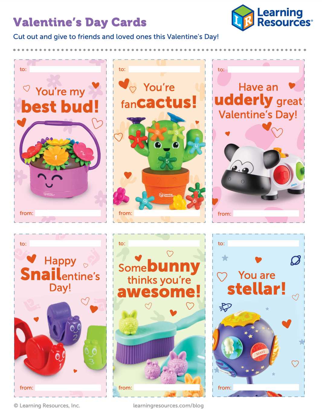 childrens valentines day cards printable