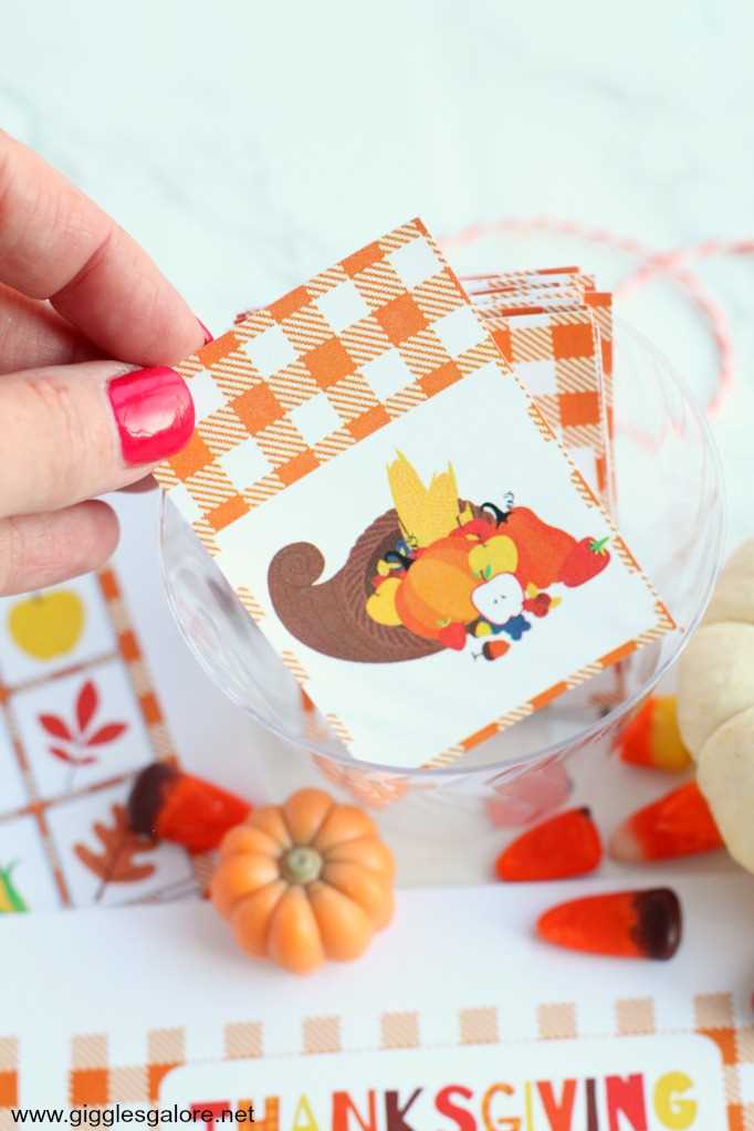 thanksgiving bingo free printable