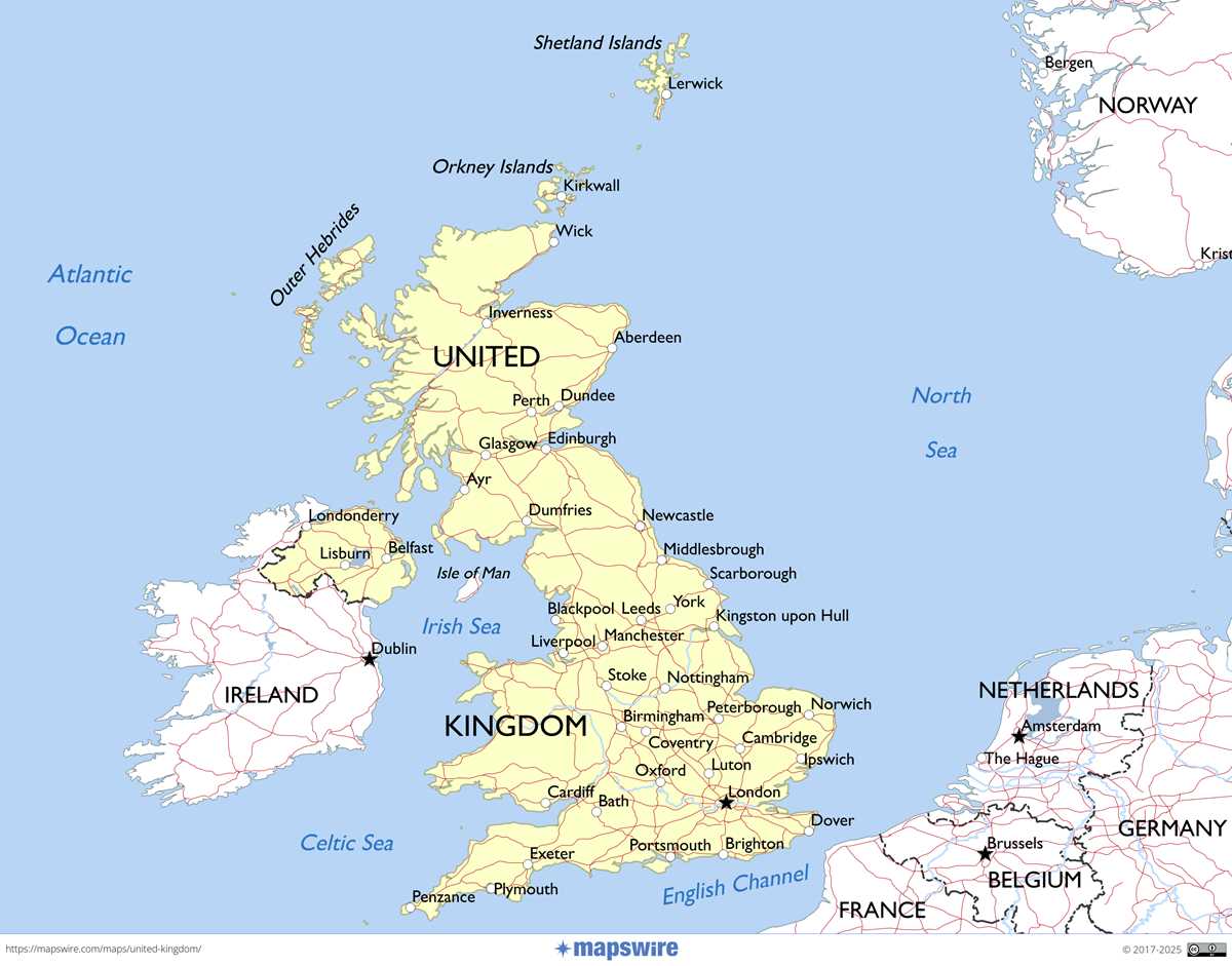 printable map of uk