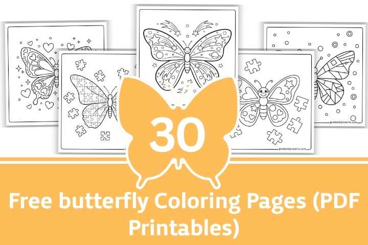 free butterfly coloring printables