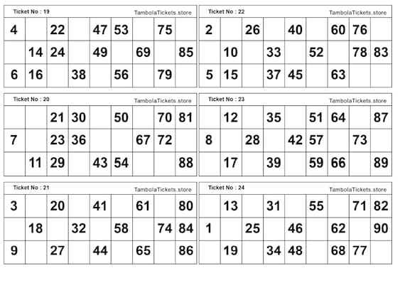 printable tambola tickets printable tambola tickets