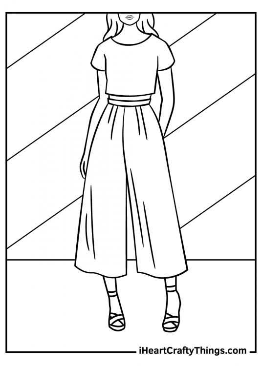 printable fashion coloring pages printable fashion coloring pages