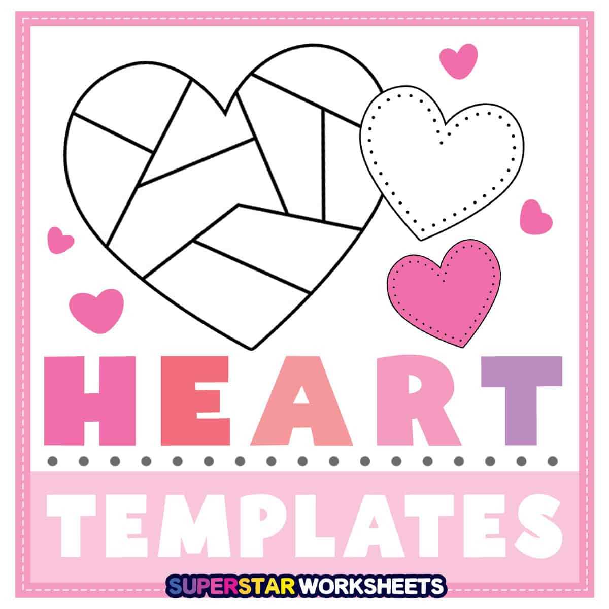 free heart template printable