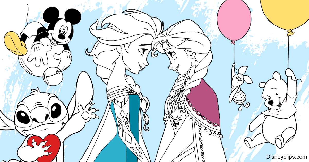 colouring printables disney